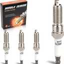 4PCS 91970 Double Iridium Spark Plugs for 2016-2019 Chevy Cruze, 2016-2024 Chevy Equinox/Malibu, 16-19 Trax, 2018-2024 GMC Terrain, 2016-2024 Buick Encore, 16-19 Cascada Replace# ILNAR8B7G 90644