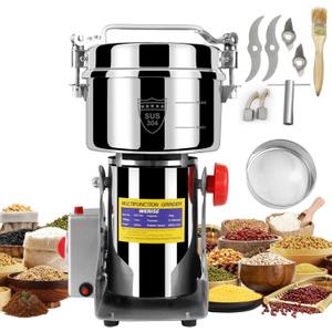 Grain Mill Grinder Electric Flour, 750g Corn Fine Powder Rice Grinder Wheat Mill for Home Kitchen Commercial Stainless Steel Spice Food Pepper Coffee Beans (Swing Type) Grain Mill Grinder Electric Flour, 750g Corn Fine Powder Rice Grinder Wheat Mill for Home Kitchen Commercial Stainless Steel Spice Food Pepper Coffee Beans (Swing Type)