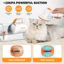 PAWING Dog Grooming Vacuum, All-in-1 Professional Deshedding Tools for Dogs & Cats - Low Noise Dogs Vacuum Cleaner with 2L Large Capacity Dust Cup for Shedding Pet Hair