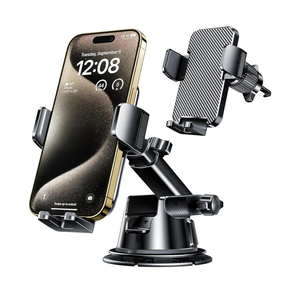Qifutan Dash Mounted Holders Phone Holders for Your Car Phone Mount for Car Windshield Dashboard Air Vent Universal Desk Mounts Hands Free Automobile Cell Phone Holder Fit for iPhone Smartphone