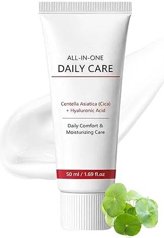 5 x Fmnung All-In-One Skin Moisturizer Cream for Face, Centella Acid Formula, Hydrated & Radiant-Looking Skin, Lightweight & Gentle for All Skin Types