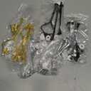 6 Sets 3 Tier Cake Stand Hardware Tiered Tray Plate Hardware Kit Heavy Metal Cake Fruit Food Plate Stand Fitting Stacking Kit for Serving Dessert Cupcake Dish Food(Simple,Black, Silver, Gold)