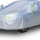 SNKOL 5 Layers Waterproof Car Covers for Trucks All Weather Season UV Protection Rainproof Outdoor Full Cover Universal Fit Truck Length Up to 242", Max Cab Length 146"