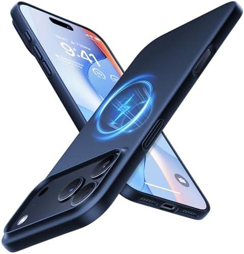 TORRAS Magnetic Slim-Fit for iPhone 17 PRO MAX Case, Ultra-Thin 17 ProMax Phone Case Compatible with MagSafe, Light Anti-Scratch Matte Hard PC Bayer 6.9 inch OriginFit, Deep Blue