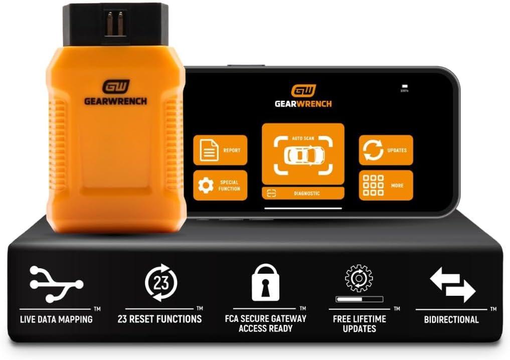GEARWRENCH Professional Bi-Directional Diagnostic Scan Tool | GWSMARTBT