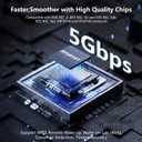 tiavalmax USB C to Ethernet Internet Adapter 5Gbps, 2-in-1 Aluminum USB 3.0 Type A/ Type C to RJ45 LAN Network Adapter Compatible with Nintendo Switch, Smrtphone, Laptop, PC, MacBook, Windows, macOS, Linux