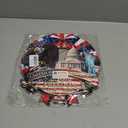 2 x 250th Anniversary Patriotic Wooden Door Sign, Double-Layer Front Door Decor, 1776-2026 American Independence Day Wreath with Statue of Liberty & Eagle, United States of America Red White Blue Decor for 4th of July Memorial Day (DOOR SIGN 2)
