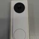 Google Nest Doorbell (Wired, 3rd Gen) - 2K Video and Gemini, Live View, Night Vision, 2-Way Audio - Works with Google Home - 2025 Model - Snow