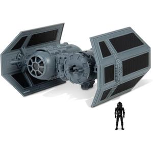 STAR WARS Micro Galaxy Squadron TIE Bomber - 5-Inch Starfighter Class Vehicle with 1-Inch TIE Pilot Micro Figure Accessory