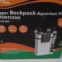 hygger Quiet Hang On Back Aquarium Filter 15-40 Gallon Small Fish Tank Canister Filter with Surface Skimmer Spray Bar 3 Floss Pads Bio Filter Media Adjustable Flow, Easy Water Change 159 GPH