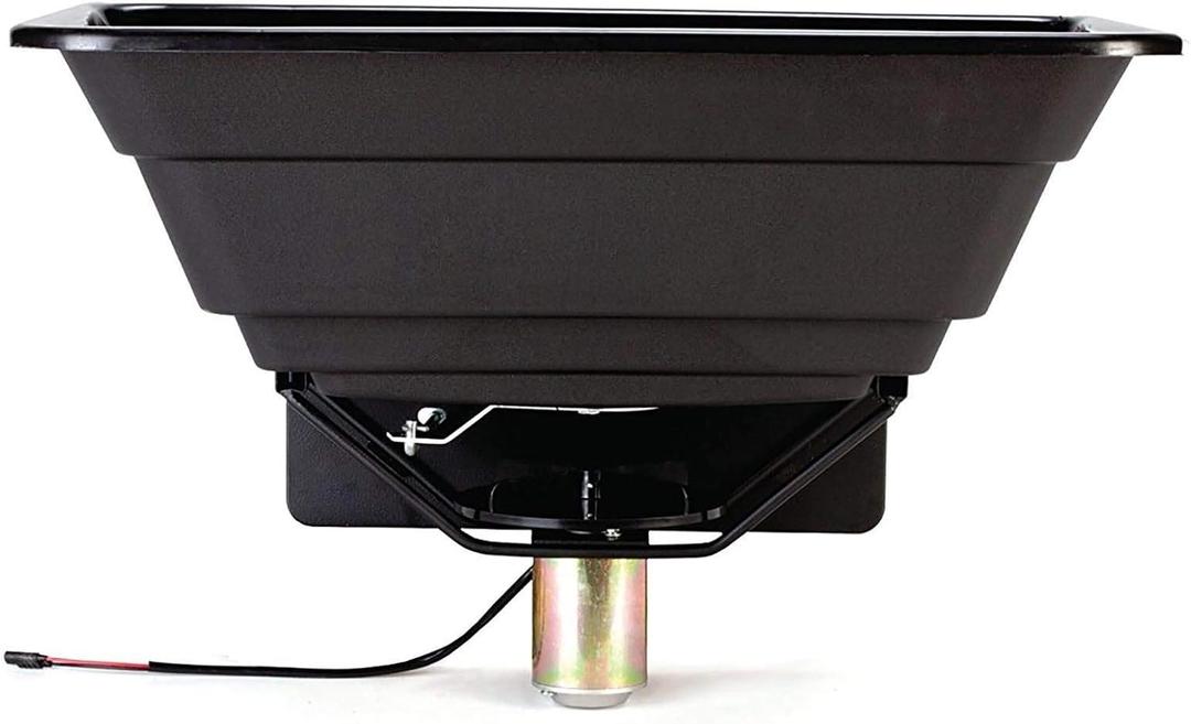 Moultrie ATV Food Plot 50 lbs. Capacity Spreader with Hopper Cover to Protect Seed/Fertilizer, Multicolor