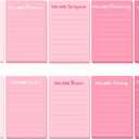 Eaasty 10 Pcs Pink Inspirational Sticky Notes 4x6 Inch Motivational Self Adhesive Sticky Note with Line Fun Positive Pad Gift Bulk for CNA Nurse Teacher Employee Coworker Office Study Supplies