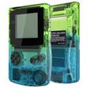 IPS Ready Upgraded eXtremeRate Gradient Translucent Green Blue Replacement Shell Full Housing Cover Buttons for Gameboy Color Fit for OSD IPS & Regular IPS & Standard LCD Not Console & IPS Screen