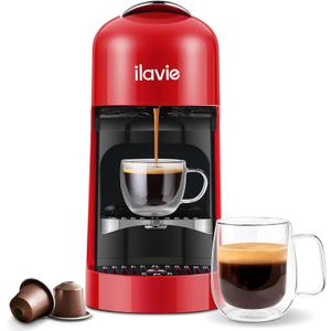 Espresso Machine for Nespresso Original Capsules, Espresso Pod Machine for Home & Office, 1400W, 19 Bar & Removable Water Tank 900ml, Gift for Family & Friends
