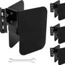 4Pack E-Track Wheel Chock for Motorcycle, E Track Dirt Bike Wheel Chocks, E-Track Accessories Hardware, Supports Tires up to 6 Wide Black