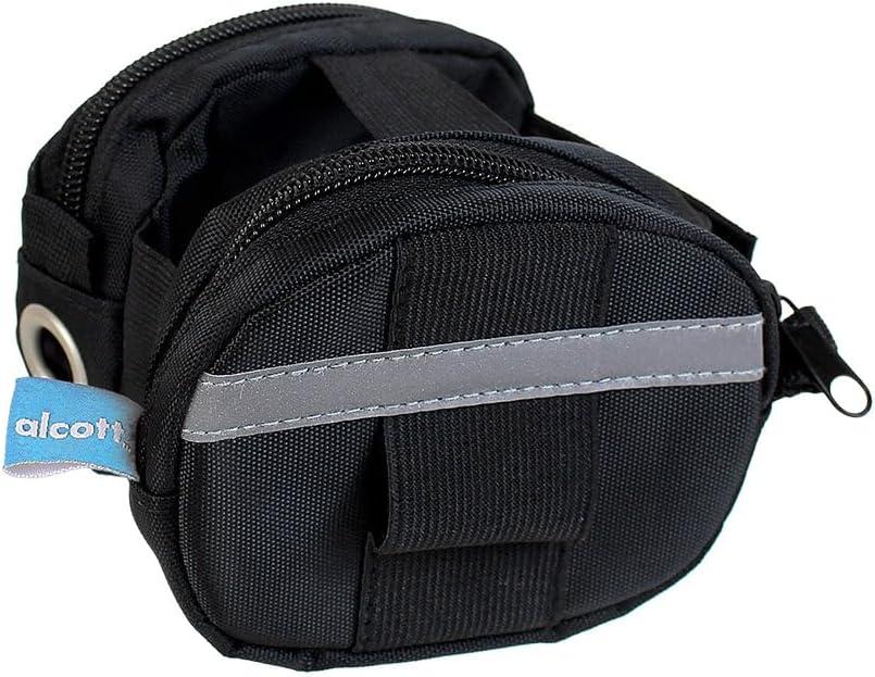 alcott Retractable Leash Luggage for Small & Medium Leashes, Black