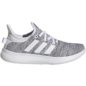 adidas Women's Cloudfoam Pure Sportswear Sneaker (5.5, White/White/Black)