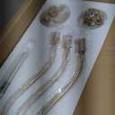 6-Light Gold Chandelier, Candle Chandeliers for Dining Room, Vintage Farmhouse Chandelier Light Fixture for Entryway, Bedroom, Foyer and Living Room