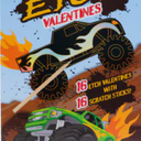 Loli & Pop 16 Monster Truck Etch Valentines 2 Pack