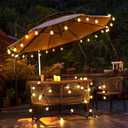 Mlambert 50Ft LED Outdoor String Lights G40 Globe Dimmable Patio Light, Waterproof Hanging String Light with 27 Warm White Shatterproof Bulbs(2 Spare)