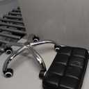 YJHome Rolling Stool, Rolling Stools with Wheels Foot Rest, Backrest Adjustable Height, Heavy Duty 400lbs Weight Capacity, Salon Spa Tattoo Massage Office Swivel Stool Chair (Black)