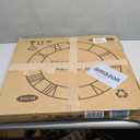 1st owned Large Wall Clock Metal Retro Roman Numeral Clock, Modern Round Wall Clocks Almost Silent, Easy to Read for Living Room/Home/Kitchen/Bedroom/Office/School Decor (Gold, 24 Inch)