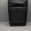 U.S. Traveler Anzio Softside Expandable Spinner Luggage, Dark Grey, Checked-Large 30-Inch