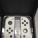 eXtremeRate DIY Replacement Shell Buttons for Switch & Switch OLED, White Custom Housing Case with Full Set Button for Joycon Handheld Controller - Controller NOT Included