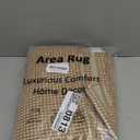 KOZYFLY Area Rug Runner Sets of 2 Pcs 2x3 and 2x6 Washable Kitchen Rugs Non Slip Rubber Backed Hallway Rug Woven Cotton Entrance Rugs for Front Porch Bathroom Kitchen Bedroom, Tan/Orange/Brown