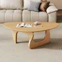 Mid Century Modern Coffee Table - Wooden Coffee Table for Living Room,Center Table Suitable for Bedroom Living Room Reception Office Tables (Wood, Medium 39.5 x 27 x 16in)
