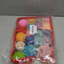 Jyusmile Baby Toys 6-12 Months, Montessori Toy for Babies 6-12 Months, Incl Stacking Building Blocks & Soft Infant Teething Toys & Sensory Balls for Toddlers 0-3-6-9-12 Month