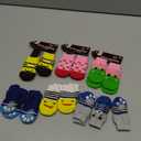 Saintrygo 24 Pieces Anti Slip Dog Socks Small Cat Paw Protector Pet Doggie Grip Knit Socks, Pet Paw Protector Traction for Small Medium Dog Indoor on Hardwood Floor Wear