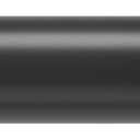 Umbra Cappa Curtain 1-Inch Drapery Rod Extends from 66 to 120 Inches, Includes 2 Matching Finials, Brackets & Hardware, Brushed Black, 120-inches