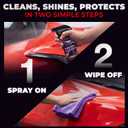 SHINE ARMOR Fortify Quick Coat: 3-in-1 Complete Detailing Spray - Car Wax, Waterless Wash and Ceramic Coating - Paint Protection for Cars, Trucks, Bikes and SUVs, Made in USA, 16floz