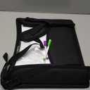 COOLBEBE Kids Travel Tray for Toddler Car Seat, Travel Tray for Airplane, Toddler Car Seat Lap Tray, Carseat Table Tray for Kids Travel Activities (Black-1)