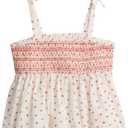 Gap Girls' Smocked Tank Top (White, M)