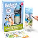 Bluey Decorate Your Own Water Bottle, Repositionable Stickers, Great For Bluey Birthday Parties, Summer Sports, and More, Reusable BPA-Free Water Bottle for Kids Ages 3, 4, 5, 6