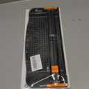 Firbon A4 Paper Cutter 12 Inch Titanium Paper Trimmer Scrapbooking Tool with Automatic Security Safeguard and Side Ruler for Craft Paper, Coupon, Label and Cardstock (Black)