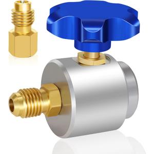 Boltigen Self Sealing R134A Can Tap Valve Refrigerant Dispenser with Tank Adapter for 1/4 and 1/2-inch AC Freon Charging Hose