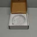 6.7" Decorative Bowl - Natural Marble Key Bowl & Centerpiece (White & Grey)