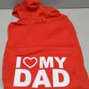 GreenJoy Dog Sweater Dog Hoodie Cold Weather Coat Hooded Sweatshirt for Puppies,Cats, Small Medium Large Dogs (Red(I Love My Dad), X-Large)