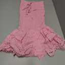 Tube Top Preppy Dress Women Y2k Blue Floral Strapless Mini Dress Vintage Short Going Out Dresses (Pink, S)