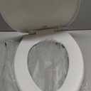 Bemis 7300SLEC Slow Close Toilet Seat, Easy Clean Hinges and Durable Plastic Seat, Made in USA, Elongated, White