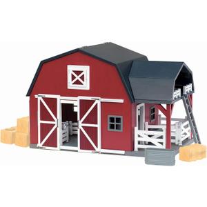Terra By Battat - 20 Pcs Wooden Animal Barn Toy - Farm Toy Set - Pretend Play Toys For Kids and Toddlers Ages 3+