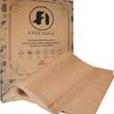 200 Pcs Unbleached Parchment Paper Baking Sheets, 9x13 Inch Baking paper, Precut Non-Stick Parchment Sheets for Baking, Cooking, Grilling, Air Fryer and Steaming, Precut Silicone baking paper