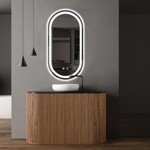 FORTNEY 16 * 32 LED Bathroom Mirror with Lights, Anti-Fog, Dimmable, Lighted Bathroom Vanity Mirror for Wall, UL-Certified