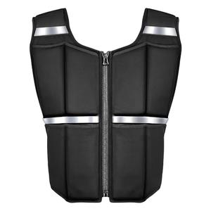Adjustable Weighted Vest for Men Rucking Vests for Women Walking with Zipper/16pcs Silicone Weights, Strength Training Workout Vest for Running GYM Home, Removable Reflective Strips