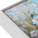 FOLKOR Canvas Floater Frame for 36x48 Modern Art Prints Paintings, DIY Metal Canvas Floating Frame with 5/6 Deep for Diamond Paintings Drawings Book Coffee Shop Classroom Artwork (Silver)