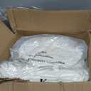 AMBERSPACE King Size Comforter Set White, Tufted Boho Bedding Farmhouse Bed Set, All Season 7 Pieces Bed in a Bag with Sheets, Pillowcases & Shams