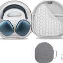AirPod Max Case with Sleep Mode Charging Funtion, Case for Apple AirPods Max Headphones, Portable Storage Bag(Gray)
